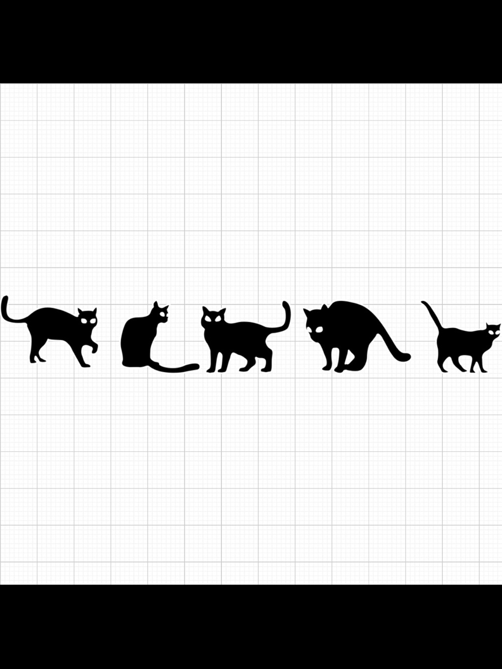 White car decals 5*5